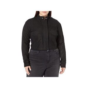 Jakett NEW YORK Womens Christina Nubuck Leather ,Black ,SM